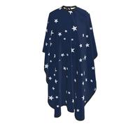Cape De Coiffeur Stars Navy Blue White Professionnelle Robe De Barbier Antiadhésif Cape De Cheveux Pour Protection Du Vêtement Studio Et Maison Barbiers 140X168Cm