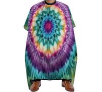 Cape De Coiffeur Tie Dye Art Antiadhésif Tablier De Coiffeur Professionnelle Capes De Coupe Pour Protection Du Vêtement Coiffeurs Studio Et Maison 140X168Cm