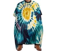 Cape De Coiffeur Tie Dye Art Imperméable Robe De Barbier Antistatique Tablier De Coiffeur Pour Coiffeurs Protection Du Vêtement Unisexe 140X168Cm