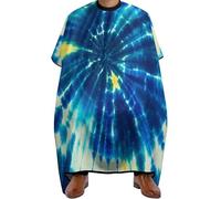 Cape De Coiffeur Tie Dye Art Professionnelle Cape De Cheveux Salon Tablier De Coiffeur Pour Studio Et Maison Coiffeurs Protection Du Vêtement 140X168Cm