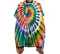 Cape De Coiffeur Tie Dye Art Professionnelle Capes De Barbier Antiadhésif Capes De Coupe Pour Studio Et Maison Coiffeurs Barbiers 140X168Cm