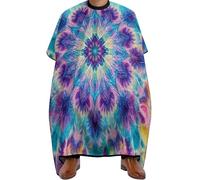 Cape De Coiffeur Tie Dye Art Professionnelle Capes De Barbier Salon Tablier De Coiffeur Pour Barbiers Protection Du Vêtement Studio Et Maison 140X168Cm