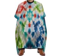 Cape De Coiffeur Tie Dye Art Professionnelle Capes De Coupe Salon Robe De Barbier Pour Barbiers Protection Du Vêtement Unisexe 140X168Cm