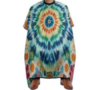 Cape De Coiffeur Tie Dye Art Professionnelle Robe De Barbier Antistatique Capes De Barbier Pour Protection Du Vêtement Coiffeurs Studio Et Maison 140X168Cm