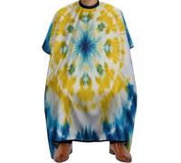 Cape De Coiffeur Tie Dye Art Salon Cape De Cheveux Antiadhésif Capes De Barbier Pour Studio Et Maison Protection Du Vêtement Barbiers 140X168Cm