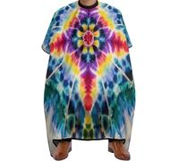 Cape De Coiffeur Tie Dye Art Salon Robe De Barbier Antiadhésif Capes De Barbier Pour Protection Du Vêtement Barbiers Studio Et Maison 140X168Cm