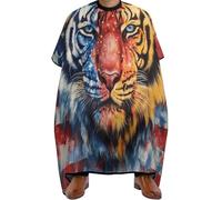 Cape De Coiffeur Tie Dye U.S.A. Flag Tiger Professionnelle Robe De Barbier Imperméable Cape De Cheveux Pour Studio Et Maison Coiffeurs 140X168Cm