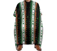 Cape De Coiffeur Trèfles De La Saint-Patrick Drapeau Irlando-Américain Professionnelle Robe De Barbier Imperméable Capes De Barbier Pour Protection Du Vêtement Barbiers 140X168Cm