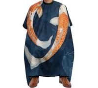 Cape De Coiffeur Two Koi Fish Antiadhésif Capes De Coupe Salon Capes De Barbier Pour Unisexe Protection Du Vêtement 140X168Cm