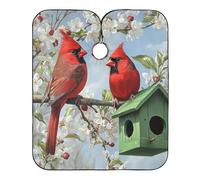 Cape De Coiffeur Two Red Cardinal Cape De Cheveux Antistatique Robe De Barbier Imperméable Tablier De Coiffeur Pour Unisexe Coiffeurs Protection Du Vêtement 140X168Cm