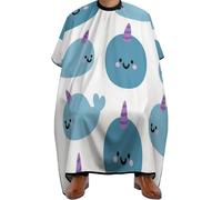 Cape De Coiffeur Unicorns Narwhals Imperméable Capes De Coupe Antiadhésif Robe De Barbier Pour Coiffeurs Studio Et Maison Barbiers 140X168Cm