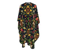Cape De Coiffeur Various Vegetables Imperméable Capes De Barbier Antistatique Capes De Coupe Pour Unisexe Protection Du Vêtement 140X168Cm