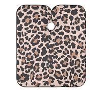 Cape De Coiffeur Vintage Animal Leopard Spot Capes De Coupe Imperméable Cape De Cheveux Antistatique Robe De Barbier Pour Coiffeurs Studio Et Maison Barbiers 140X168Cm