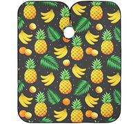 Cape De Coiffure Ananas Feuilles De Palmier Banane Barber Cape De Salon Professionnel Lavable Réglable Coupe Cheveux, Pour Le Dyeing, Femme, Adultes, 140x168cm