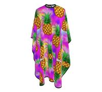 Cape De Coiffure Ananas Tropicaux Feuilles De Palmier Barber Cape De Salon Professionnel Anti-Taches Lavable Coupe Cheveux, Pour Adultes, Le Dyeing, Femme, 140x168cm