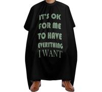 Cape De Coiffure Ça Me Va D'Avoir Tout Ce Que Je Veux Unisexe Capes De Salon De Coiffure Professionnelle Cape De Coupe Pour Femmes Adolescents Coiffeurs