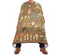 Cape De Coiffure Champignons Fleurs Sauvages Portable Tablier De Barbier Universelle Cape De Coupe Pour Couper Coiffeurs Hommes