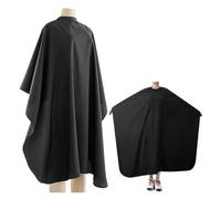 Cape De Coiffure Hairdressing Cutting Hair Waterproof Cloth Coat Salon Barber Cape Pro Stylist Aprons Haircut(White-6x6cm)