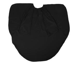 Cape de Coiffure Manches, Réutilisable, Pliable, Noire 130x125x0,6cm | Pongee Résistant aux Taches, Protège des Cheveux Coupés et Éclaboussures, pour Salons, Barbiers ou Coupes Garçon Fille