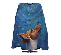 Cape De Coiffure Mystère Nuit Étoilée Univers Chien Cape De Salon De Coiffure Anti Statique Anti-Taches Coupe Cheveux, Pour Adultes, Femme, Le Dyeing, 140x168cm