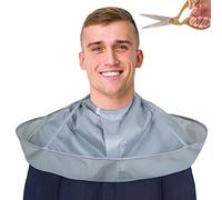 Cape de coiffure pour adultes, cape de coupe de cheveux, bavoir de rasage avec 60 de diamètre, serviette de coiffure pliable avec tour de cou réglable