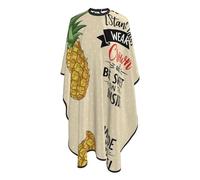 Cape De Coiffure Sois Un Ananas Barber Cape De Salon Professionnel Réglable Anti-Taches Coupe Cheveux, Pour Femme, Adultes, Le Dyeing, 140x168cm