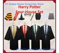 Cape de cosplay Harry Potter pour adultes et enfants : Robe/Manteau d'Hermine Gryffondor pour Halloween, fête costumée universitaire, cadeau G-1PC