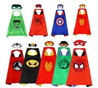 Cape de cosplay Spider-Man Marvel pour enfants, cape pour fête d'Halloween, bal de promo, cosplay, anniversaire et cadeau de Noël Modèle A,StyleB,StyleC,Style D,Modèle ECartoon,NoëlPolyester
