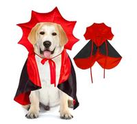 Cape de Costume D'Halloween pour Chien et Chat, Costumes D'Halloween, Cape de Vampire pour Animaux de Compagnie, Cape de Vampire avec Ailes de Chauve-Souris Melon, Costumes de Cosplay pour Animaux (L)