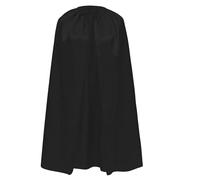 Cape de costume satinée pour enfants et adultes 140 cm, cape de super-héros Halloween Cosplay Carnaval Couleurs variées avec ruban réglable Unisexe, Noir , 140