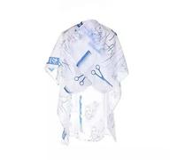 Cape De Coupe Bleue Haut De Gamme ¿ Robe De Coiffure Durable Pour La Coupe, La Coloration Et La Permanente ¿ Réglable Et Hydrofuge
