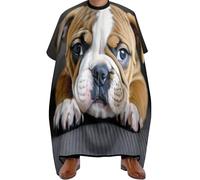 Cape de Coupe Chiot Cowdog anglais, Unisexe Capes de Salon de Coiffure Professionnelle Cape de Coupe de Cheveux pour Femmes Adolescents 140X168cm
