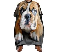 Cape de Coupe de Cheveux Chiot Cowdog anglais, Réglable Capes de Coiffeur Imperméable Cape de Cheveux pour Couper Salon 140X168cm