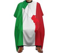 Cape De Coupe De Cheveux Drapeau De L'Italie Avec Carte De L'Italie Portable Tablier De Barbier Imperméable Cape De Coiffure Pour Couper Salon Coiffeurs