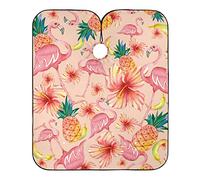 Cape De Coupe De Cheveux Flamant Red Flower Tropical Oiseaux Ananas Fleurs D'Hibiscus, Tablier De Coiffure Professionnel Cape De Coiffure Unisexe Cape De Salon De Coiffure Pour Adolescents Coiffeurs