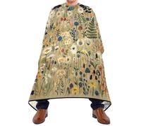 Cape De Coupe De Cheveux Fleurs Sauvages Unisexe Tablier De Barbier Réglable Cape De Coupe Pour Adolescents Hommes Salon