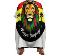 Cape de Coupe de Cheveux Lion reggae rouge jaune vert, Unisexe Capes de Salon de Coiffure Professionnelle Cape de Cheveux pour Couper Adolescents 140X168cm