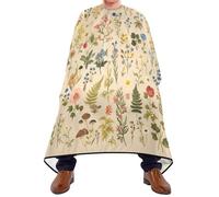 Cape De Coupe Fleurs Sauvages Antistatique Tablier De Coiffure Réglable Cape De Coupe De Cheveux Pour Hommes Adultes Adolescents