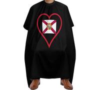 Cape De Coupe J'Aime La Floride Cœur Rouge Réglable Tablier De Barbier Universelle Cape De Coupe De Cheveux Pour Femmes Adultes Couper