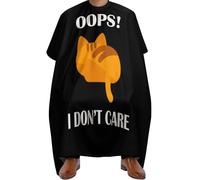 Cape De Coupe Oups, Je M'En Fiche, Chat Imperméable Capes De Salon De Coiffure Portable Cape De Barbier Pour Femmes Coiffeurs Salon