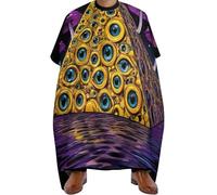 Cape de Coupe Univers artistique trippant de champignons magiques, Réglable Capes de Coiffeur Unisexe Cape de Barbier pour Salon Adolescents 140X168cm