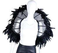 Cape de danse multi-usages, écharpe, dentelle à plumes, accessoires de costume pour spectacles de théâtre et port confortable, cape à plumes pour danseurs