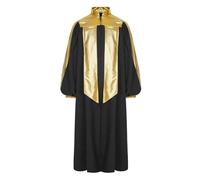 Cape de déguisement pour Halloween - Costume arabe médiéval - Prêtre clérical - Cape de chorale - Cape d'Halloween - Cosplay - Tenue gothique