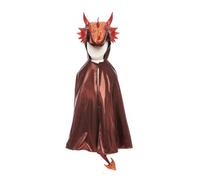 Cape de dragon rouge, 3-4ans