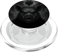 Cape de Faucheuse Cochon effrayante en Forme de cœur pour Halloween PopSockets PopGrip pour MagSafe