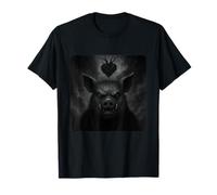 Cape de Faucheuse Cochon effrayante en Forme de cœur pour Halloween T-Shirt