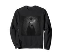 Cape de Faucheuse effrayante en Carton de Lait en Forme de cœur pour Halloween Sweatshirt