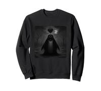 Cape de Faucheuse Pingouin effrayante en Forme de cœur pour Halloween Sweatshirt