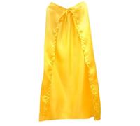 Cape de fête d'Halloween Sandy pour garçon et fille, accessoire de fête sur le thème de cosplay, Cape jaune, taille unique
