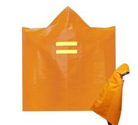 Cape de fuite ignifuge - Combinaison de protection avec capuche résistante à la chaleur de 1,5 m, fibre revêtue de silicone | Vêtement d'urgence ignifuge pour adultes et
